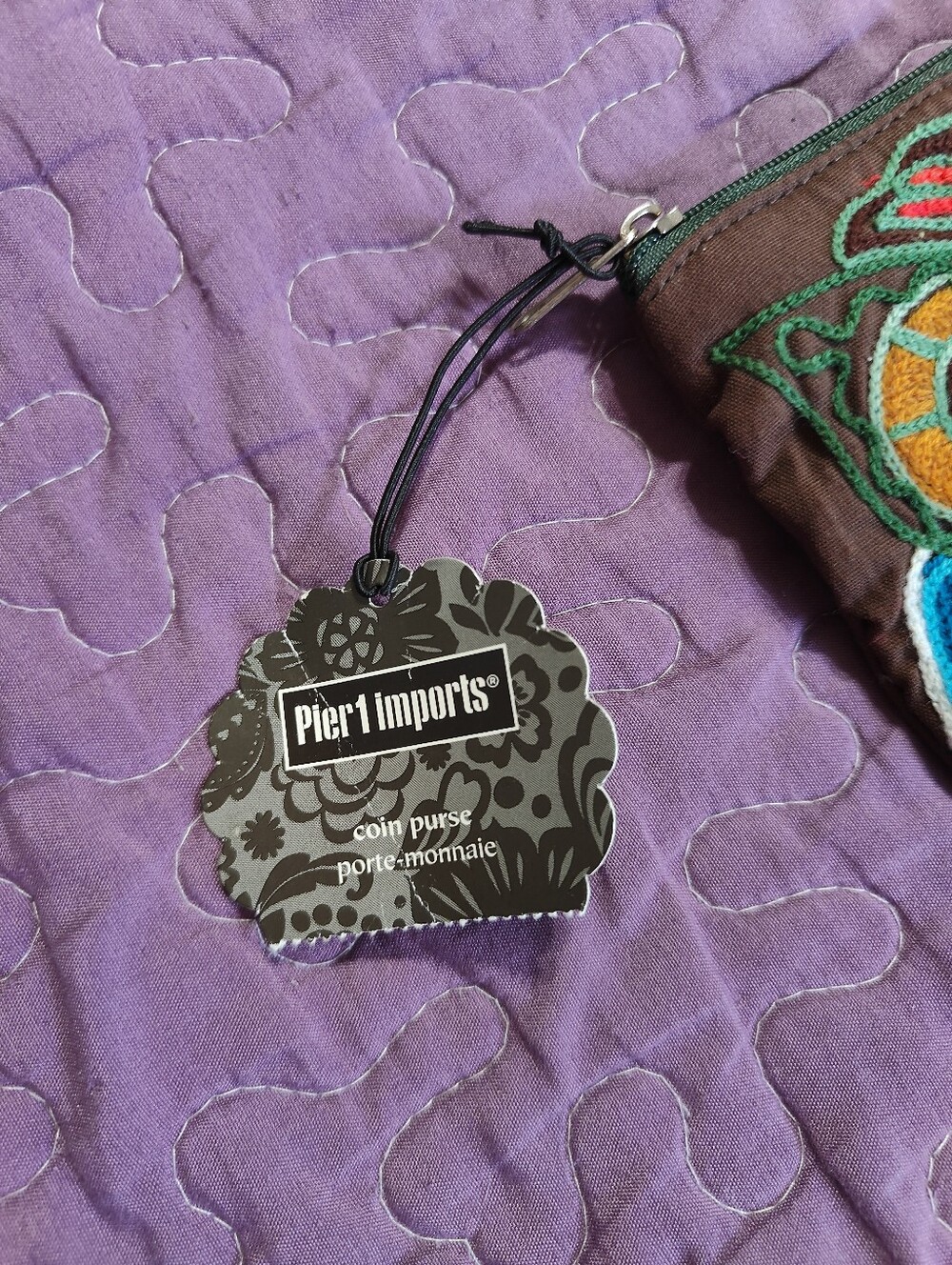 Pier 1 Imports Vintage Owl Coin Pouch - Picture 4 of 5